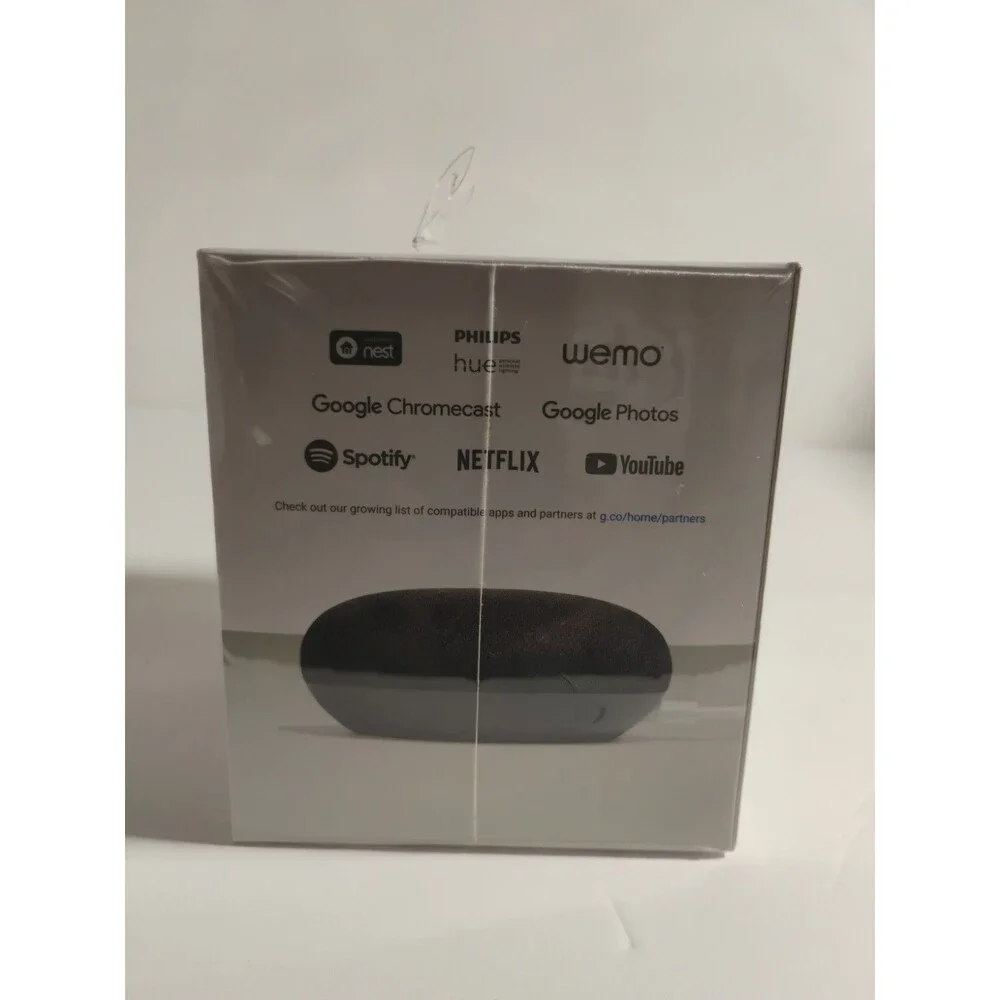 Google Home Mini Smart Assistant - Charcoal (GA00216-US) New Sealed